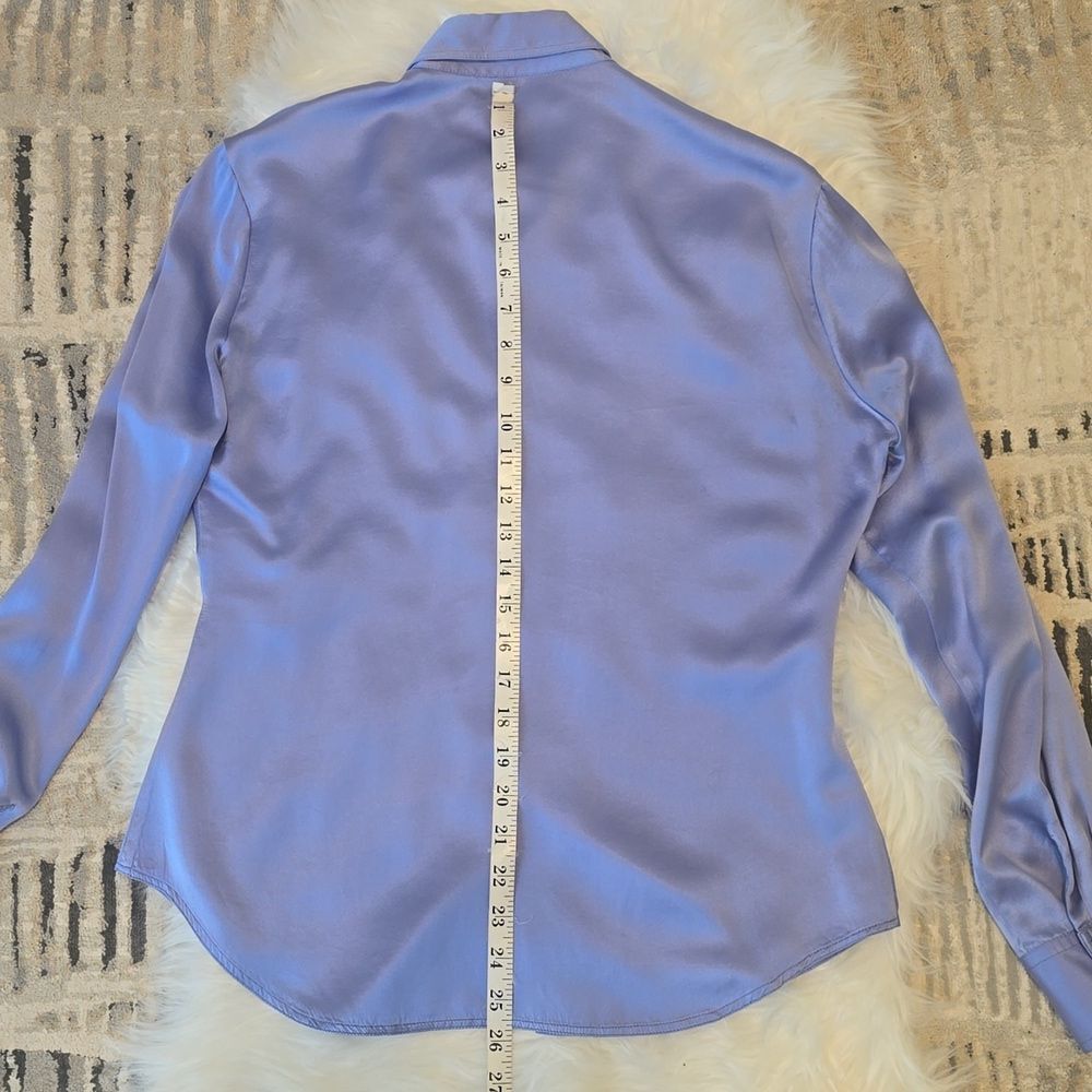 ANDRES Van Tisse Silk Blouse Size M - Picture 8 of 15
